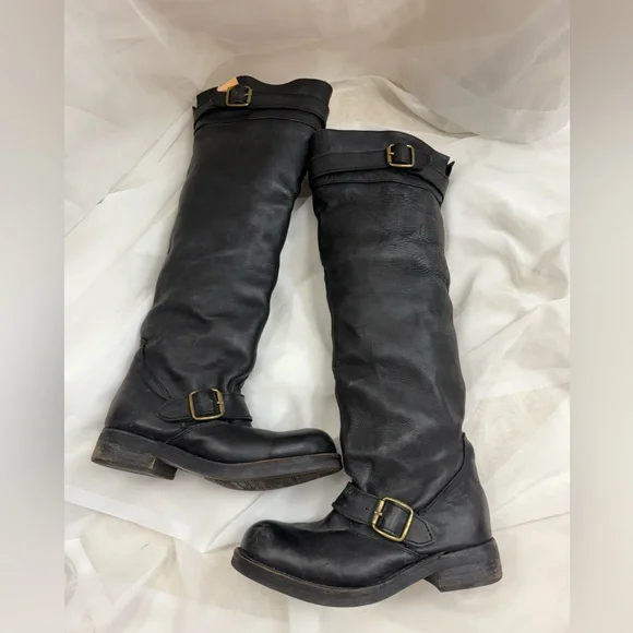 Jeffrey Campbell Black Over the Knee Boots - Picture 5 of 8